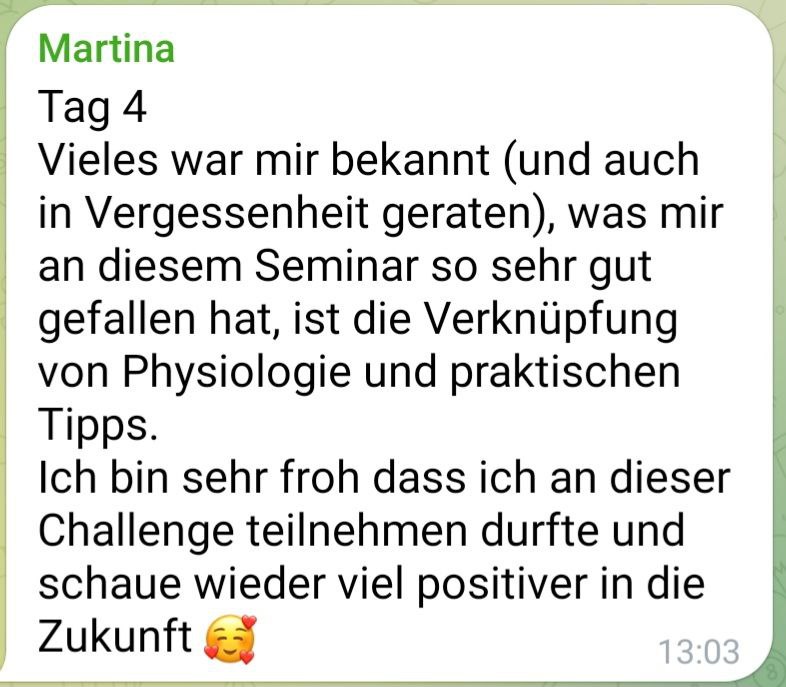 Feedback zur Happy Yourself Challenge mit VASIPA