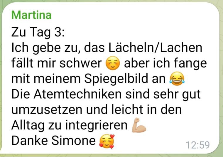 Feedback zur Happy Yourself Challenge mit VASIPA