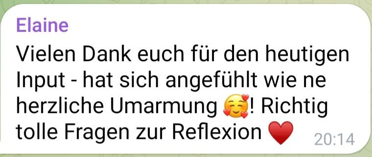 Feedback zur Happy Yourself Challenge mit VASIPA